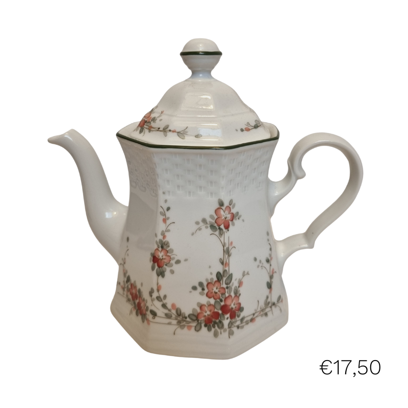 Deze Winterling Bavaria theekan is met een lentedecor mooi van vorm, een plaatje voor iedere ( ontbijt)tafel. 